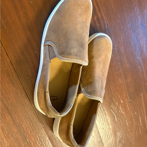UGG | Shoes | Ugg Tan Suede Slipon Loafers | Poshmark display picture 3